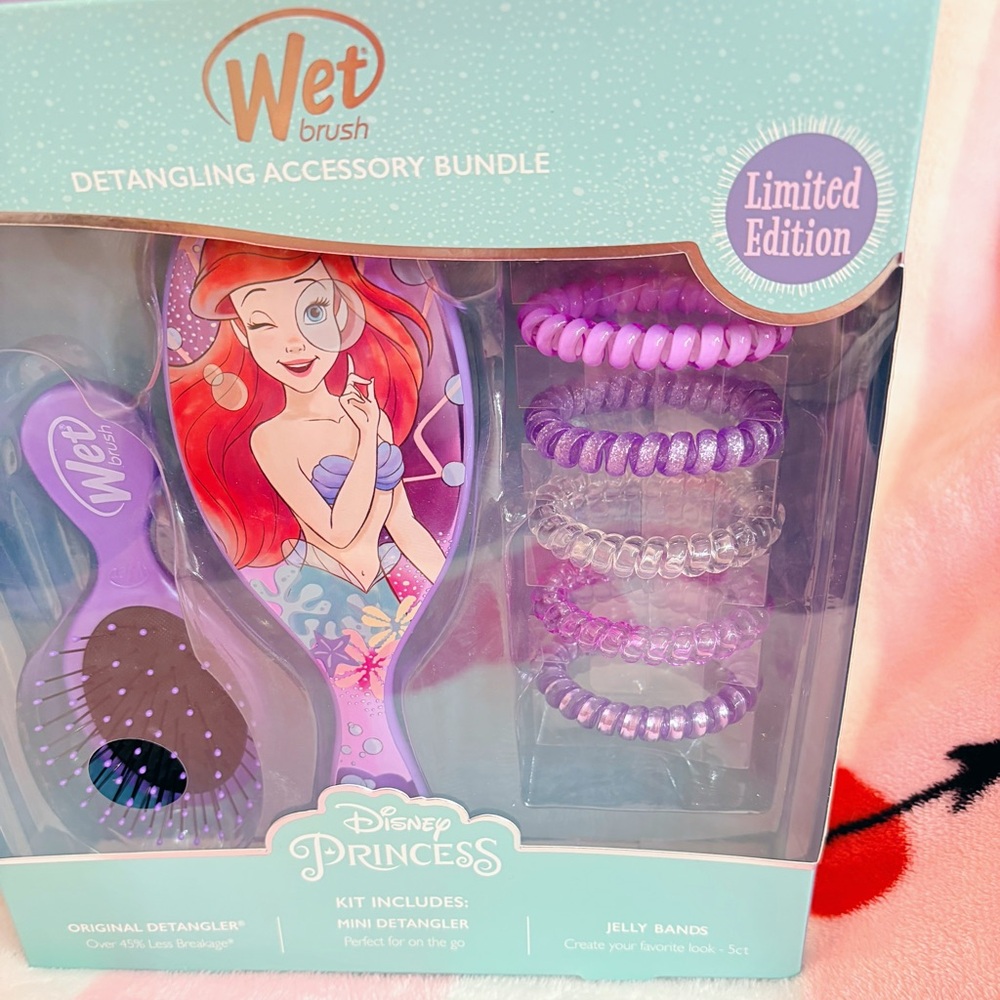 Disney Princess Ariel Wet Brush Detangling Accessory Bundle 👑💕 NWT! - Picture 3 of 3